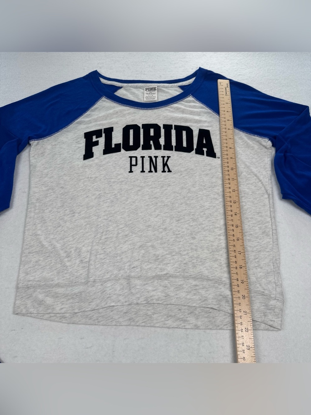 Victoria's Secret PINK X 5th Ocean Collegiate Florida Gator PJ Boxer Raglan Top - Picture 7 of 12